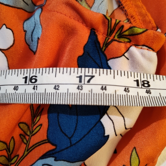 Regents Floral Midi Dress by London Rose Sz L - Picture 8 of 9